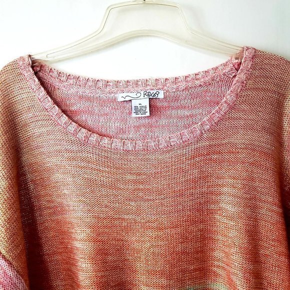 RXB Womens Mutlticolored Shimmer  Knit Cottagecore Oversized‎ Sweater Size XL - Picture 4 of 13